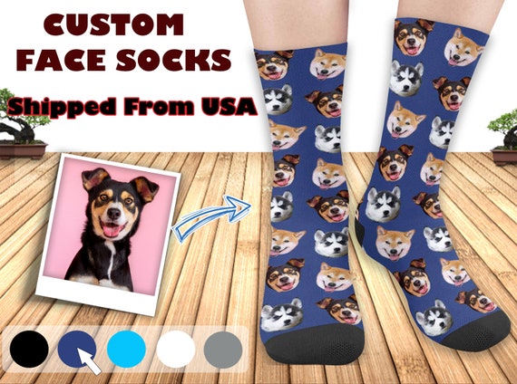 etsy dog face socks
