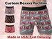 Custom Face Boxers Briefs Personalized Photo Print Underwear Popular Design Anniversary Birthday Gift for Boyfriend Gift for Husband 