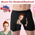Custom Face Boxer Briefs, Personalized Photo Underwear, Husband Gift