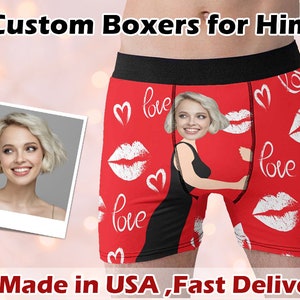 Boxer personalizzati con foto, intimo personalizzato con foto