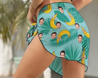 Pareo personalizzato per il viso, copricostume da spiaggia personalizzato