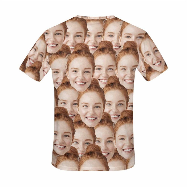 Custom Face Print Tshirt for Men Summer Personalized Face Etsy