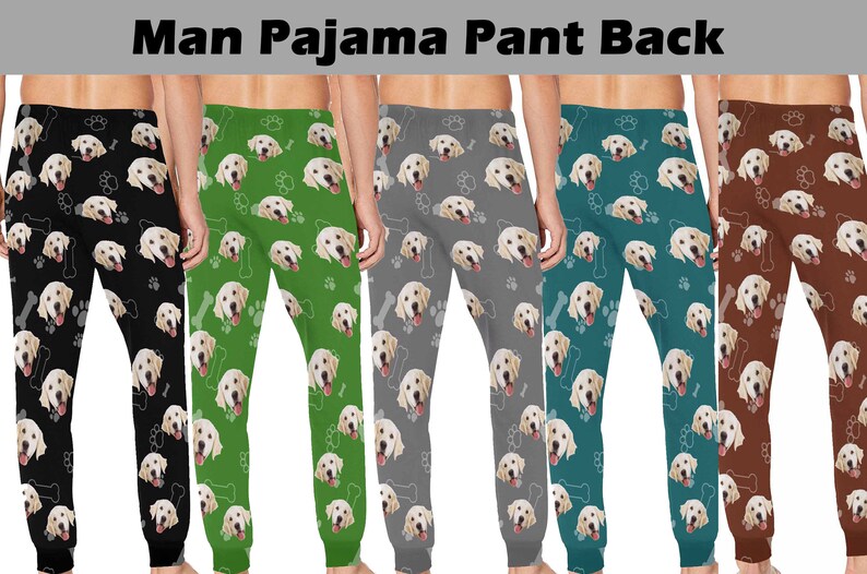 Custom Pajama Pants With Dog Face for Woman Man Personalized Etsy