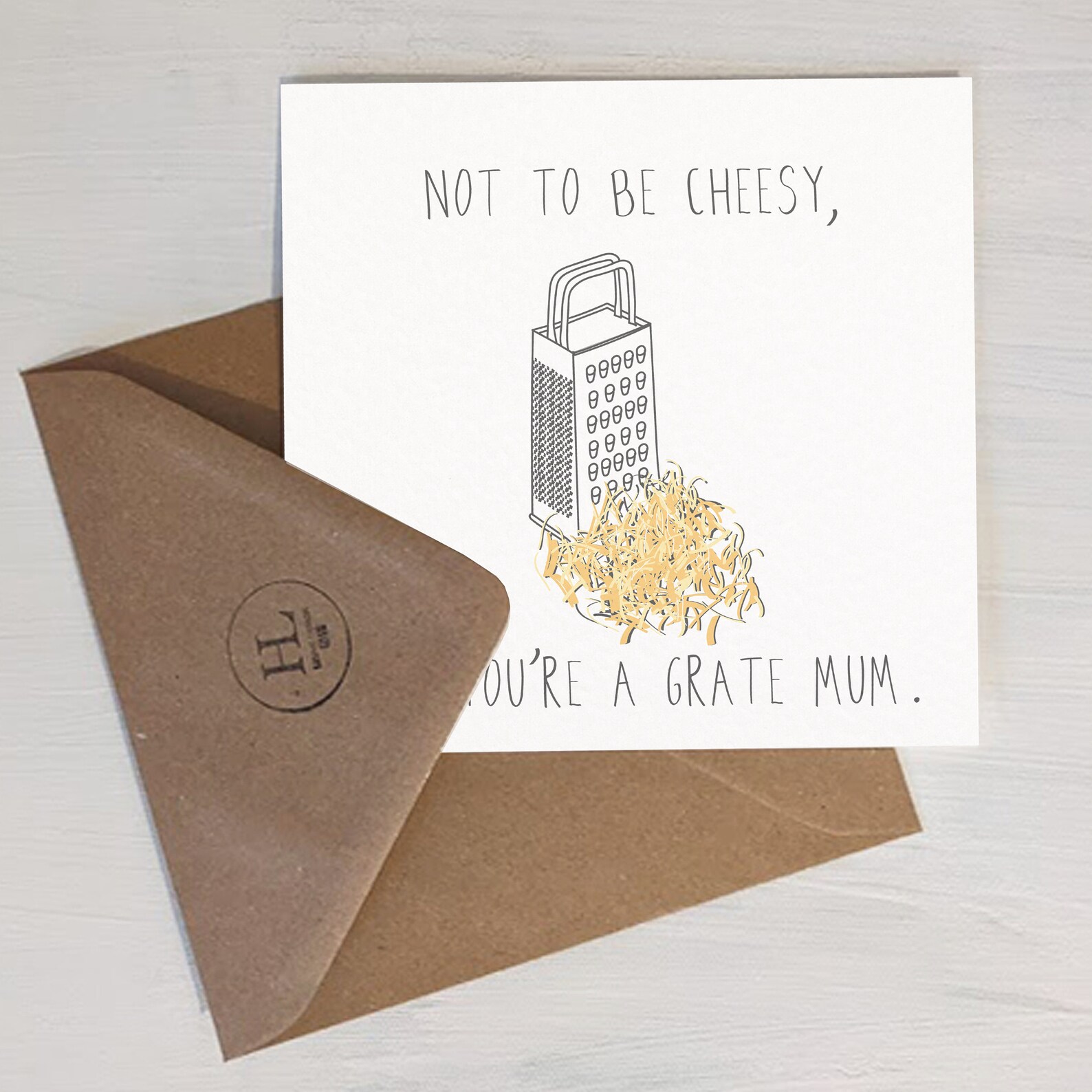 Cheese Grater Pun Funny Mothers Day Card Mothers Day Card Etsy