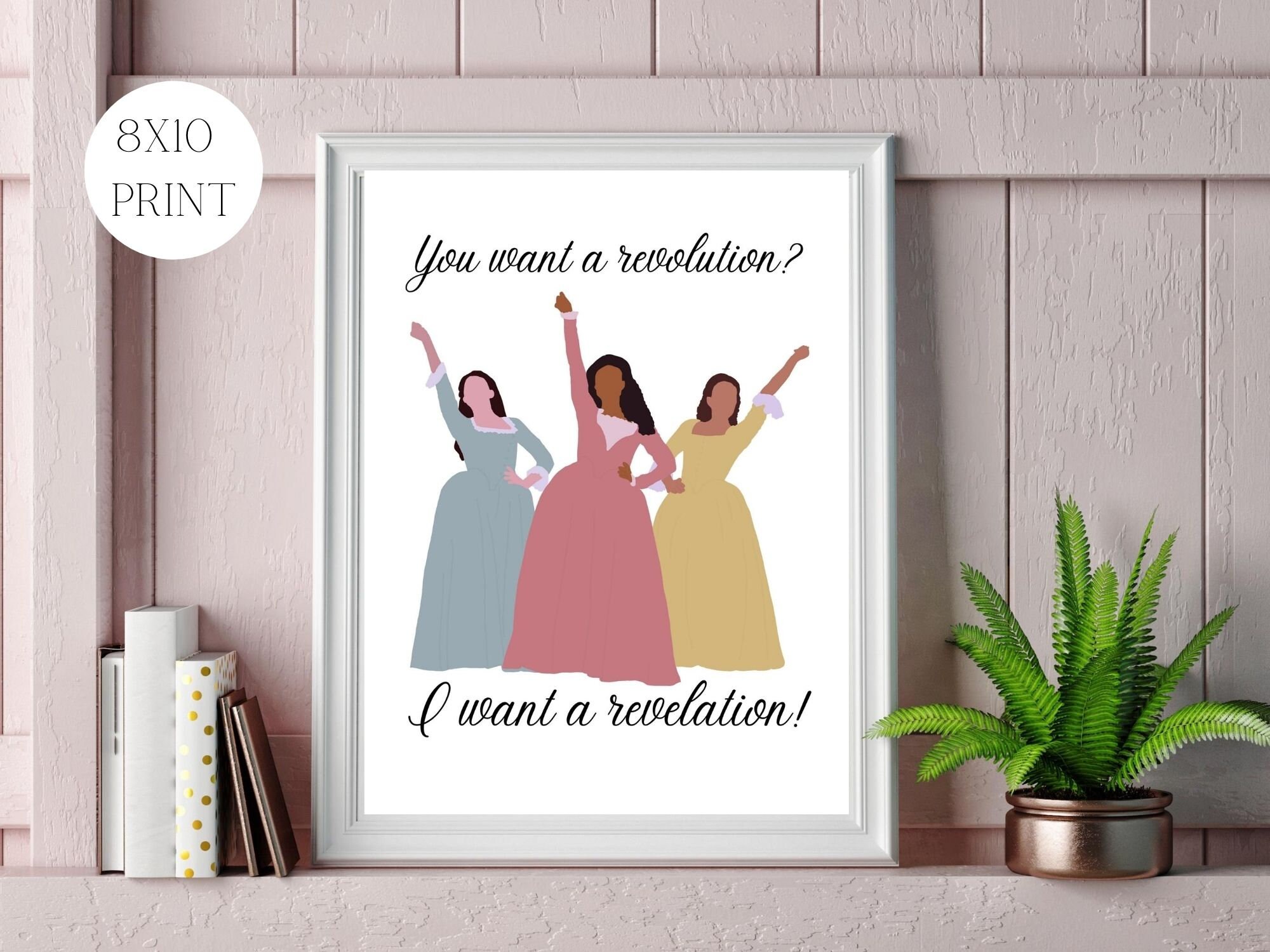Hamilton Inspired  8x10 Print | Schuyler Sisters Illustration | Femin…
