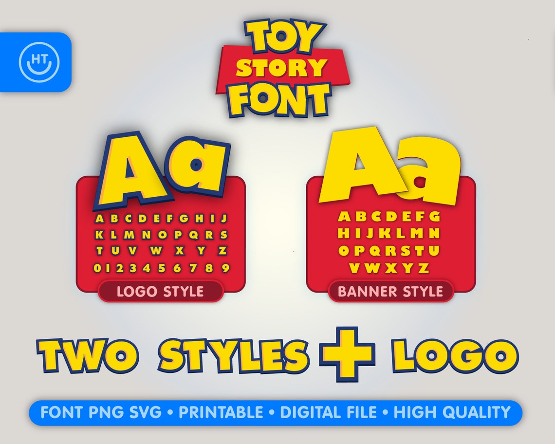 Toy Story Font Alphabet png Bundle toy story alphabet toy Etsy