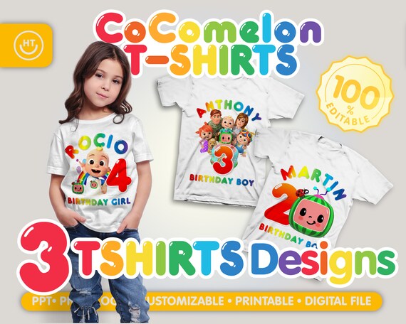 Personalized Coco-melon Birthday Shirts 