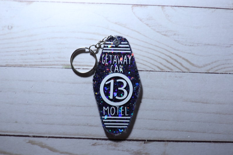 Getaway Car Motel keychain