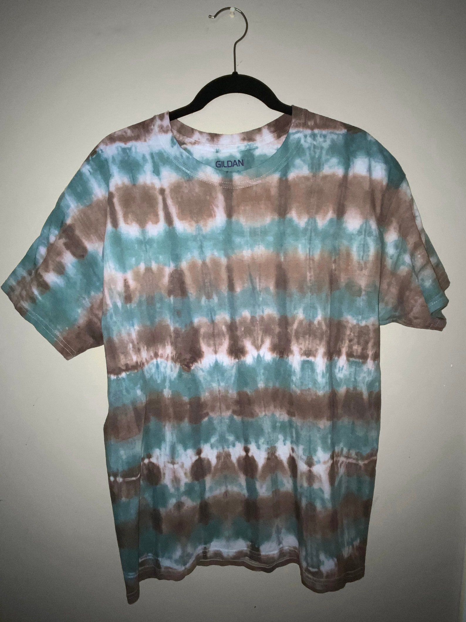 Earth Tones Striped Tie Dye T-shirt Large - Etsy