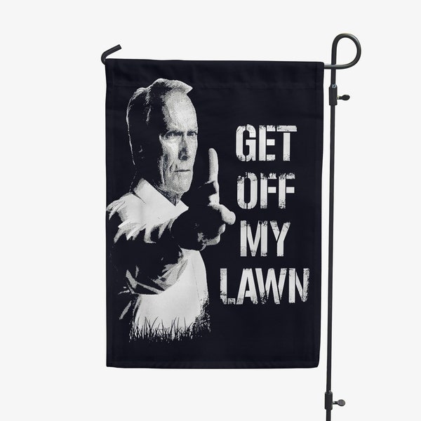 Get Off My Lawn Garden Yard Flag Yard Art Outdoor Decoration Banner Trick or Treat 12x18 Highway Mother's  Present