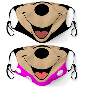 Face Mask Made in USA Adult & Youth Filter Pocket Nose Wire Washable Breathable Elastic Ear Loop Birthday Anniversary Gift Halloween Cosplay