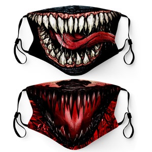 Máscara facial feita nos EUA Filtro de bolso para adultos e jovens fio de nariz lavável respirável elástico para orelha presente de aniversário cosplay de Halloween