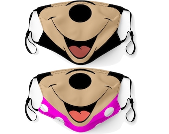 Face Mask Made in USA Adult & Youth Filter Pocket Nose Wire Washable Breathable Elastic Ear Loop Birthday Anniversary Gift Halloween Cosplay