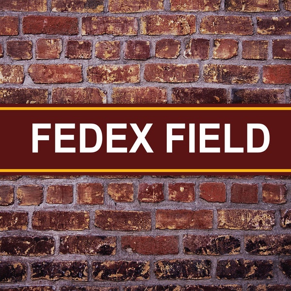 FedEx Field Street Sign Washington Commanders Football Road Custom Personalized Gift Metal Print Highway Mother's  Present