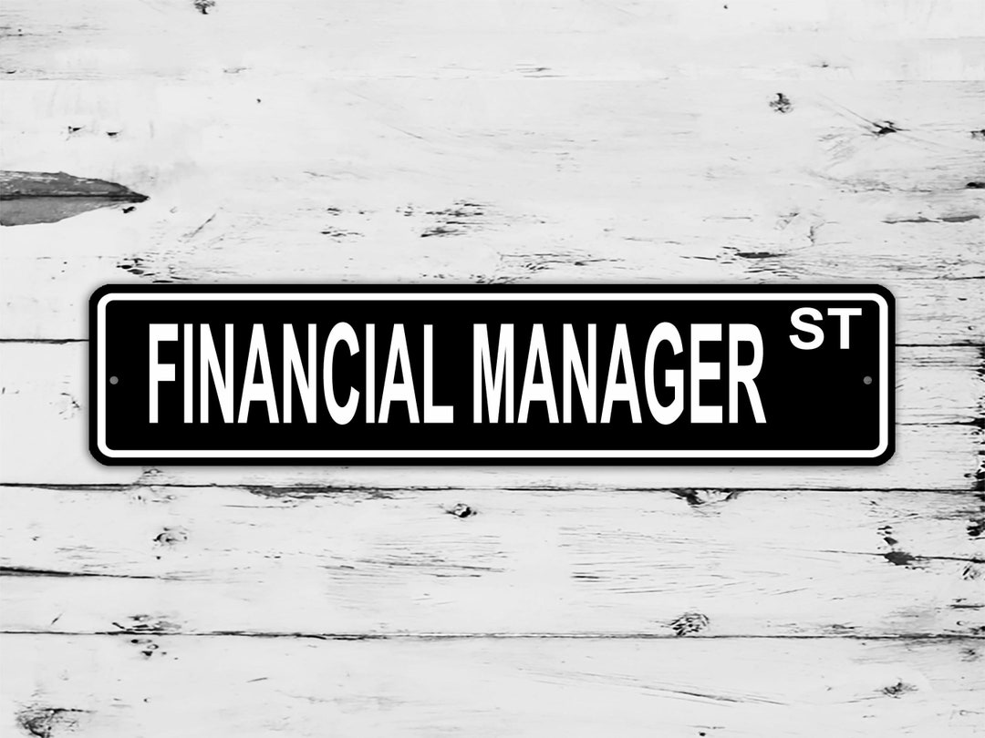 Financial Manager Street Sign Christmas Day Custom Name Personalized ...