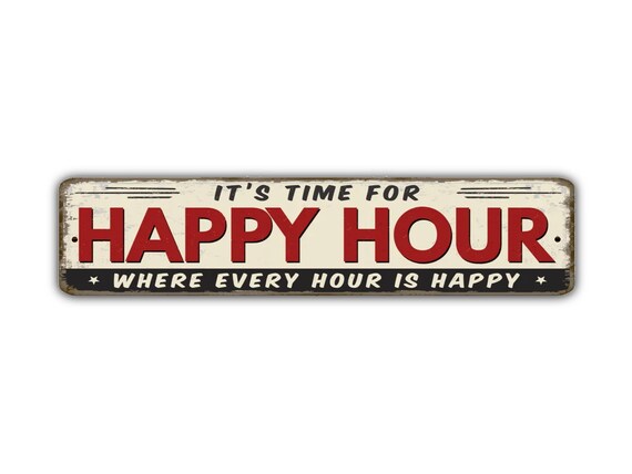 always happy hour☀️ Always Happy Hour | Tiki Bar Sign – Makana Hut
