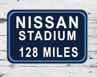 Print of Vintage Nissan Stadium Seating Chart Seating Chart on
