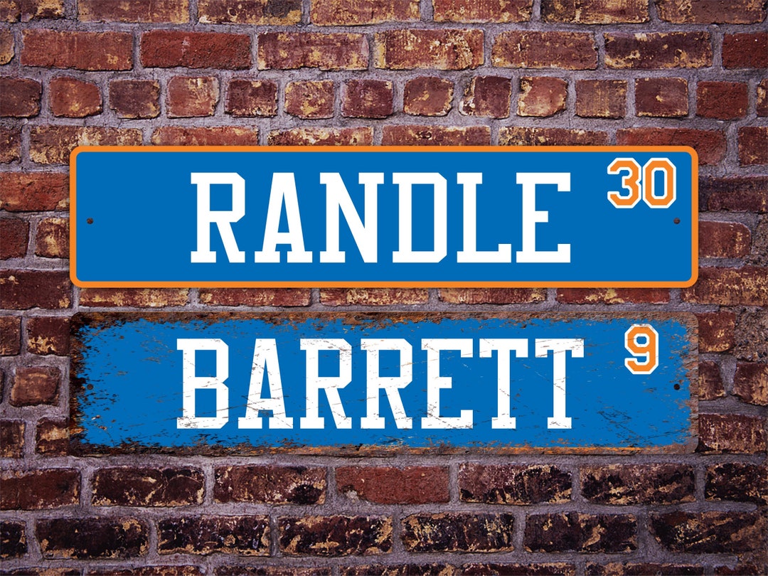 All New York Knicks Players Street Sign Aluminum Custom Personalized