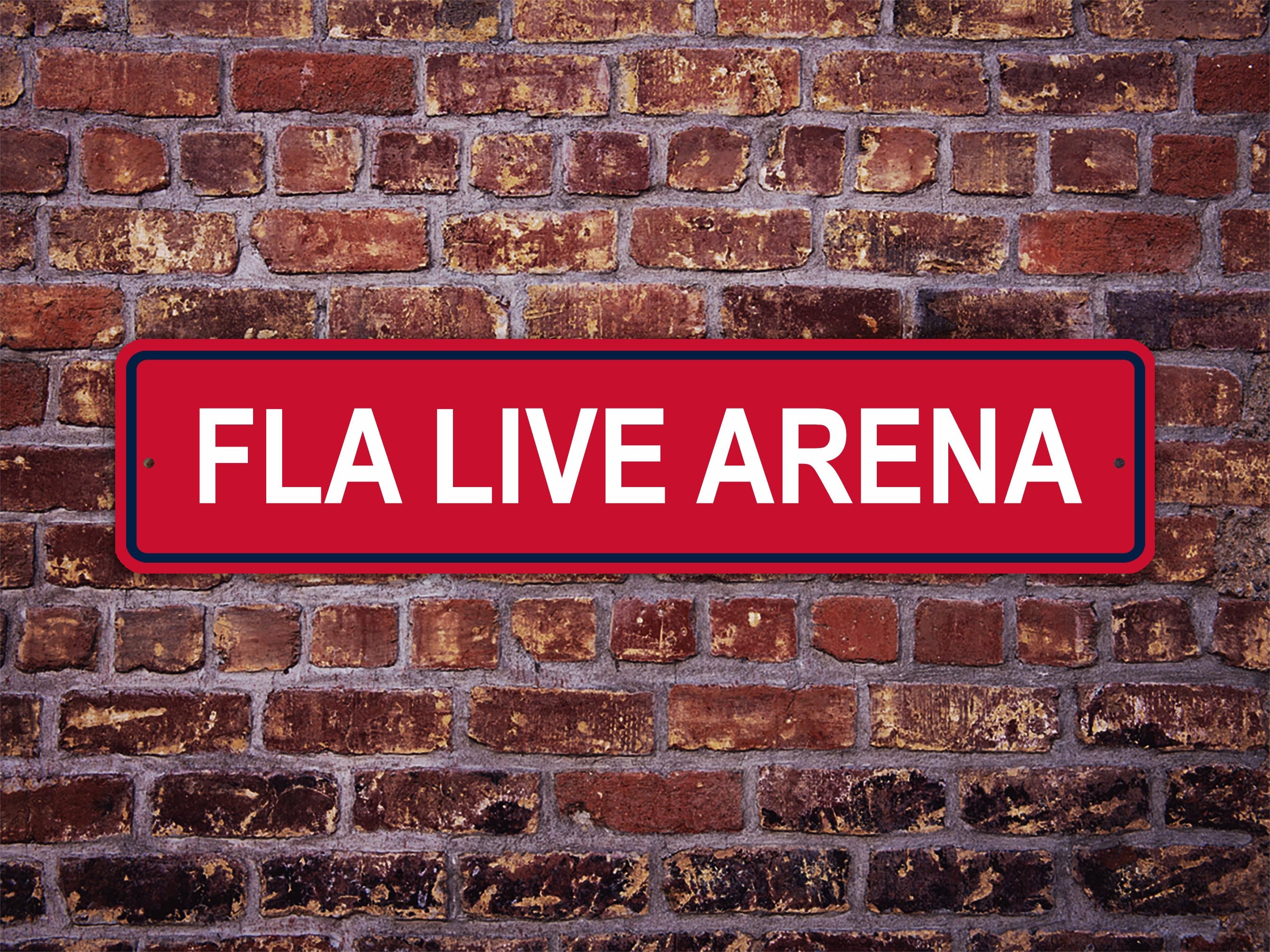 FLA Live Arena Street Sign Florida Panthers Hockey Road Custom