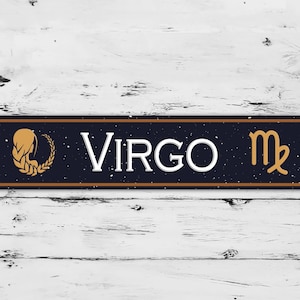 Virgo Zodiac Metal Sign The Maiden Astrology Aluminum Street Sign Art