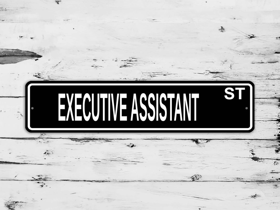 Executive Assistant Street Sign Christmas Day Custom Name Personalized ...