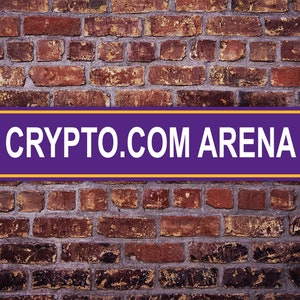 Crypto.com Arena Street Sign Los Angeles Lakers Basketball Road Custom Personalized Gift Metal Print Highway Christmas  Present