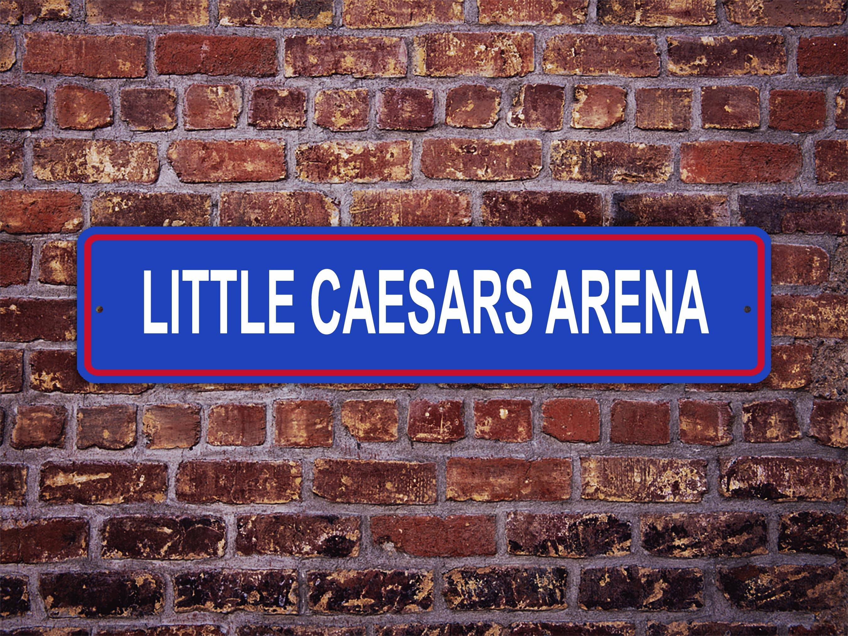 Detroit Red Wings Panoramic Poster - Little Caesars Arena