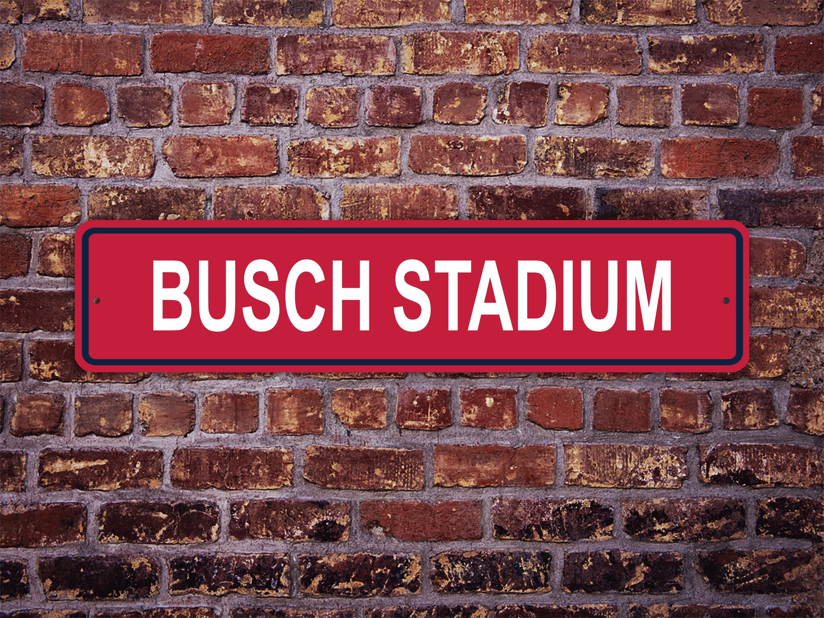 St. Louis Cardinals 13'' x 24'' Busch Stadium Statement Size Laser