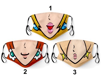 Face Mask Made in USA Adult & Youth Filter Pocket Nose Wire Washable Breathable Elastic Ear Loop Birthday Anniversary Gift Halloween Cosplay