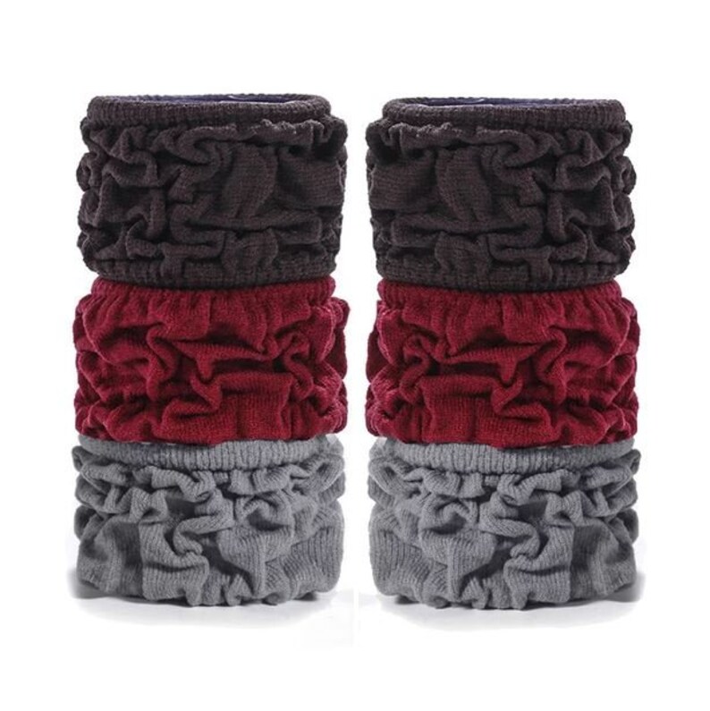 Hair Bun Ties Hairband Headband for Thick Long and Curly Hair Seamless Cotton Stretch Pontail Holders Heavy