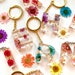 Custom Resin Flower Keyrings | Custom Personalised Keyrings | Gifts for Her | Initial Keyring | Handmade Gifts | Spring |