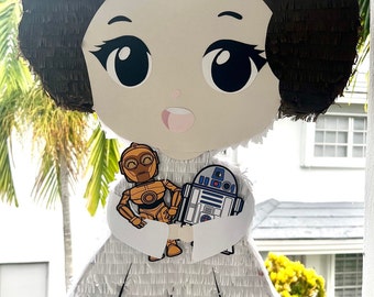 Princess Leia Piñata, Star Wars pinata, Star Wars Birthday Theme