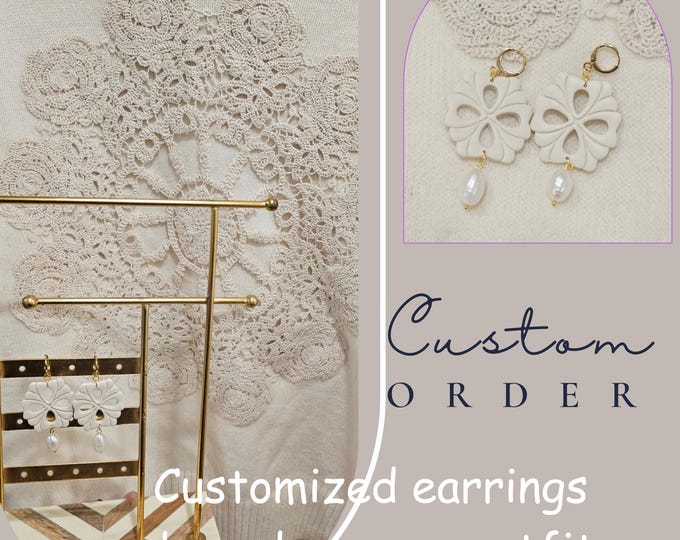 Custom Matching Earrings – Handmade Clay & Resin Jewelry | Personalized to Match Your Outfit
