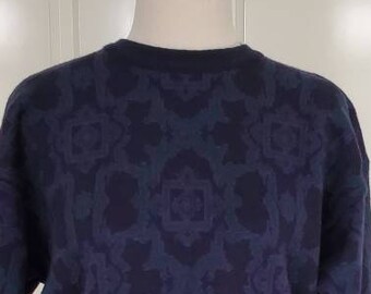 Vintage Designer Anne Klein II Wool Jumper Sweater Medium 10-12 80s 90s