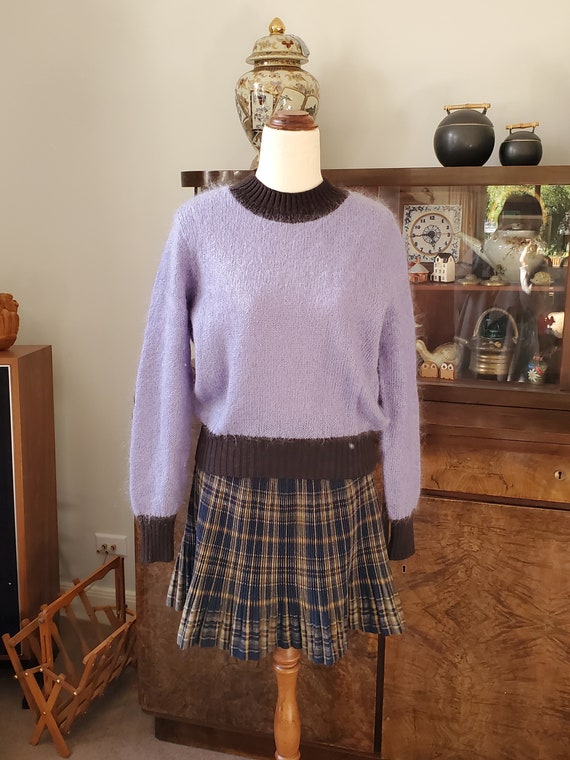 Vintage Sisley Sweater Jumper Italy Wool Mohair Bl