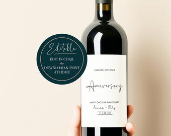 Etichette Per Bottiglie Di Vino Capodanno 2025 - 4 Pezzi Autoadesive, 9.8x9.8 Cm - Foto 3