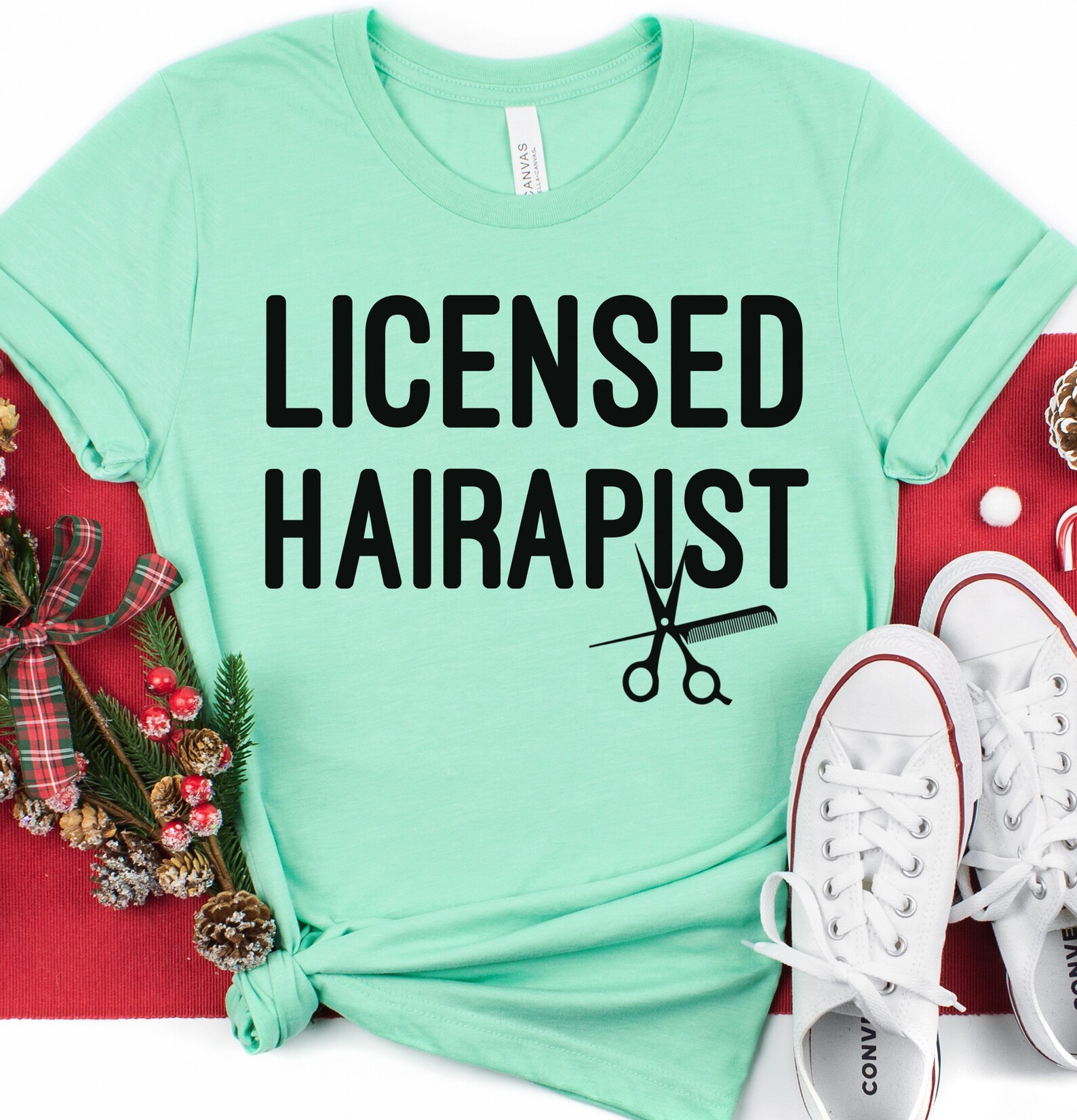 Hair Stylist Shirt Licensed Hairapist Hair Stylist Gift Etsy