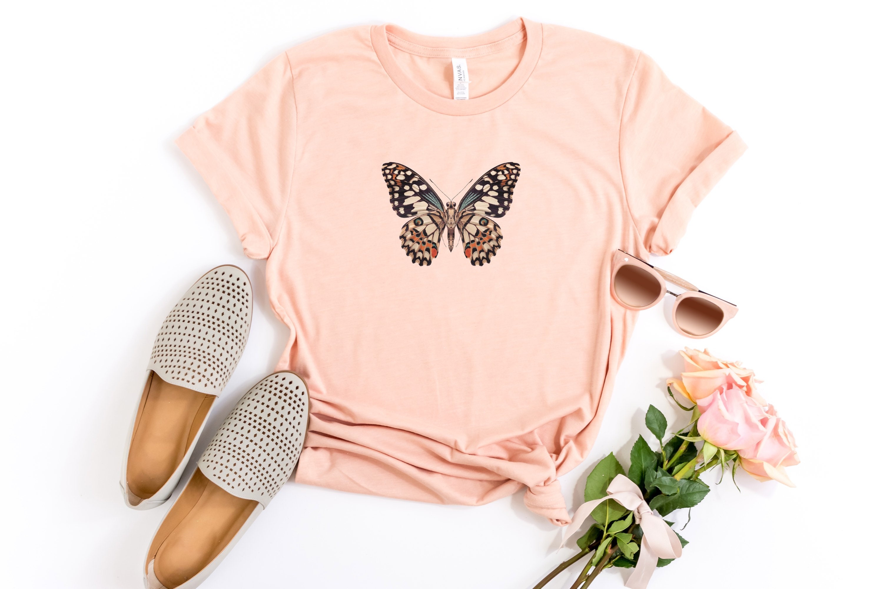 Butterfly Shirt Papillion Aesthetic Butteryfly tshirt Etsy