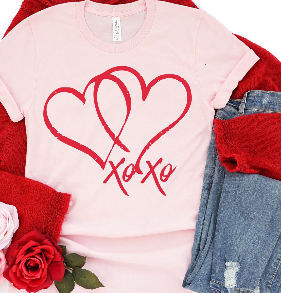 Xoxo Shirt Valentines Shirt Valentines Day Shirt For Women Etsy