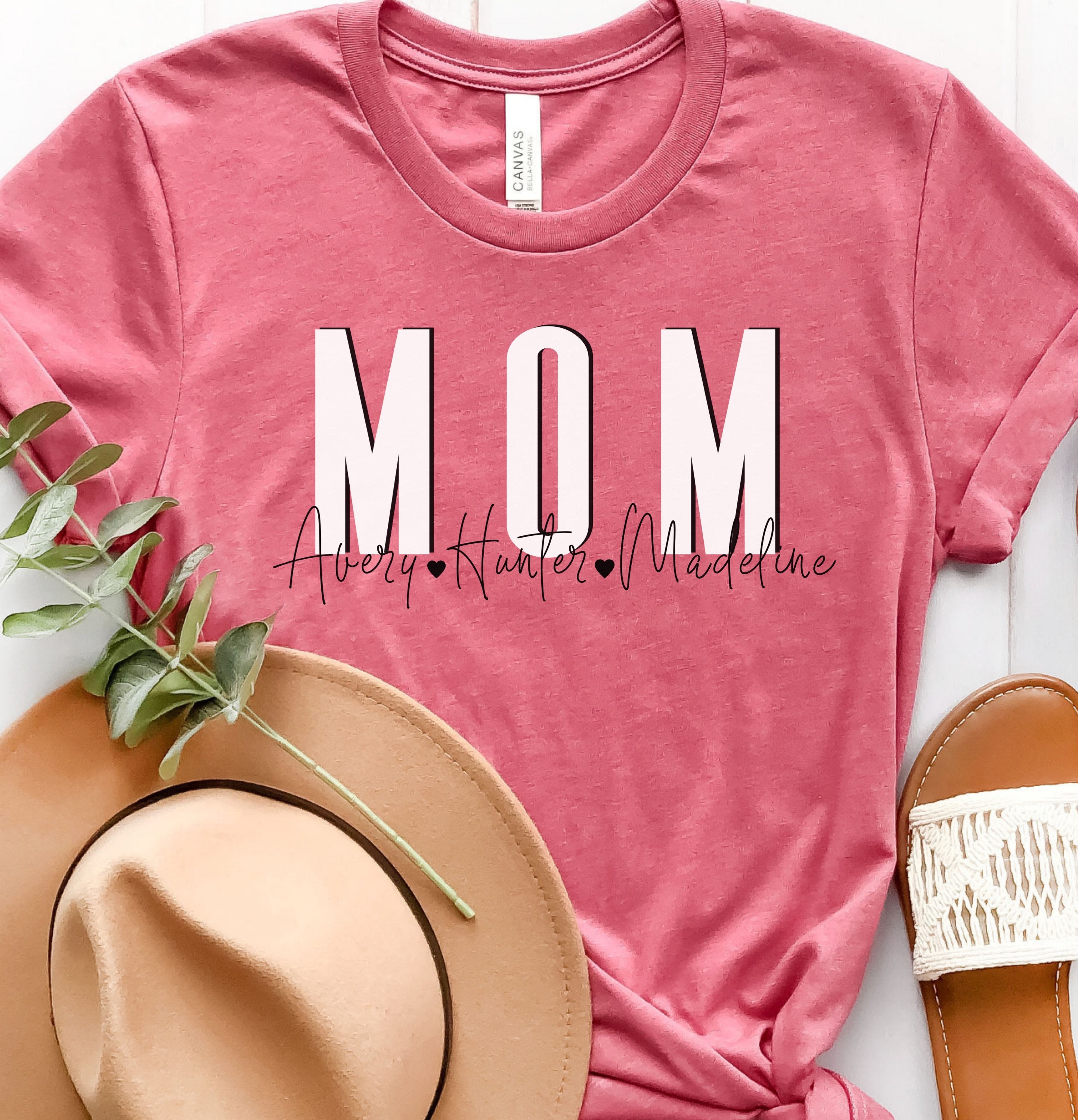 Personalisierte Mama Shirt BabyNamen Muttertag Shirt Mama Etsy