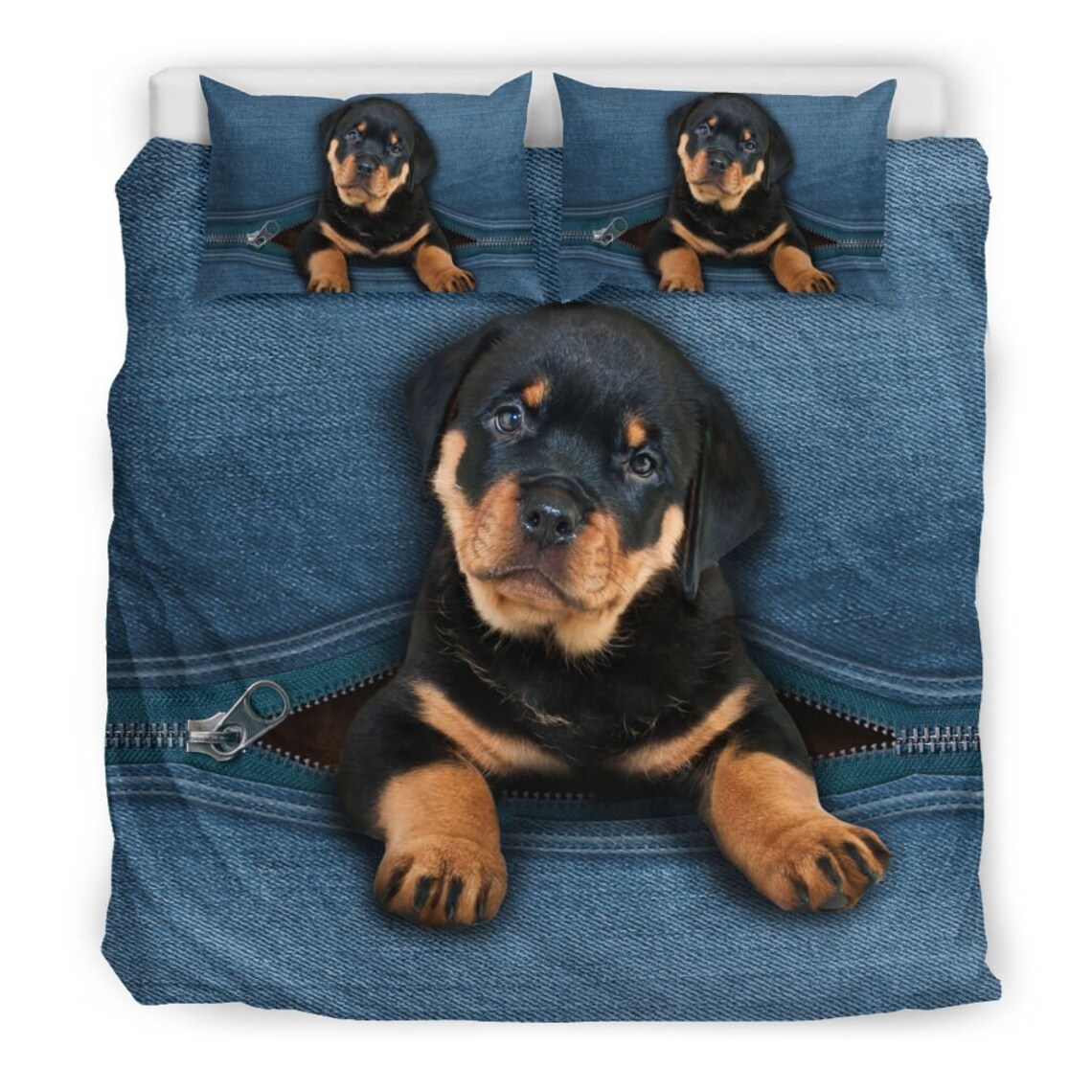 Rottweiler Bedding Set 55 Coziness duvet bedding set Soft Etsy