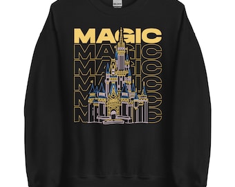 Cinderella Castle Sweatshirt (Yellow) | Disney World's Magic Kingdom Sweater | Disney Castle, Disney Inspired