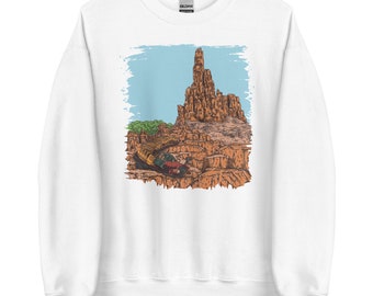 Big Thunder Mountain Railroad Sweatshirt | Disney World's Magic Kingdom Sweater | Disney Rides, Disney Inspired