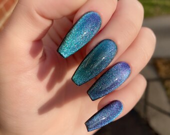 Cat Eye Nails Etsy