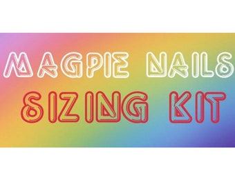 NAIL SIZING KIT | Find your press on size the fast and easy way | Press on Nails | Custom Press On Nails | Glue On Nails