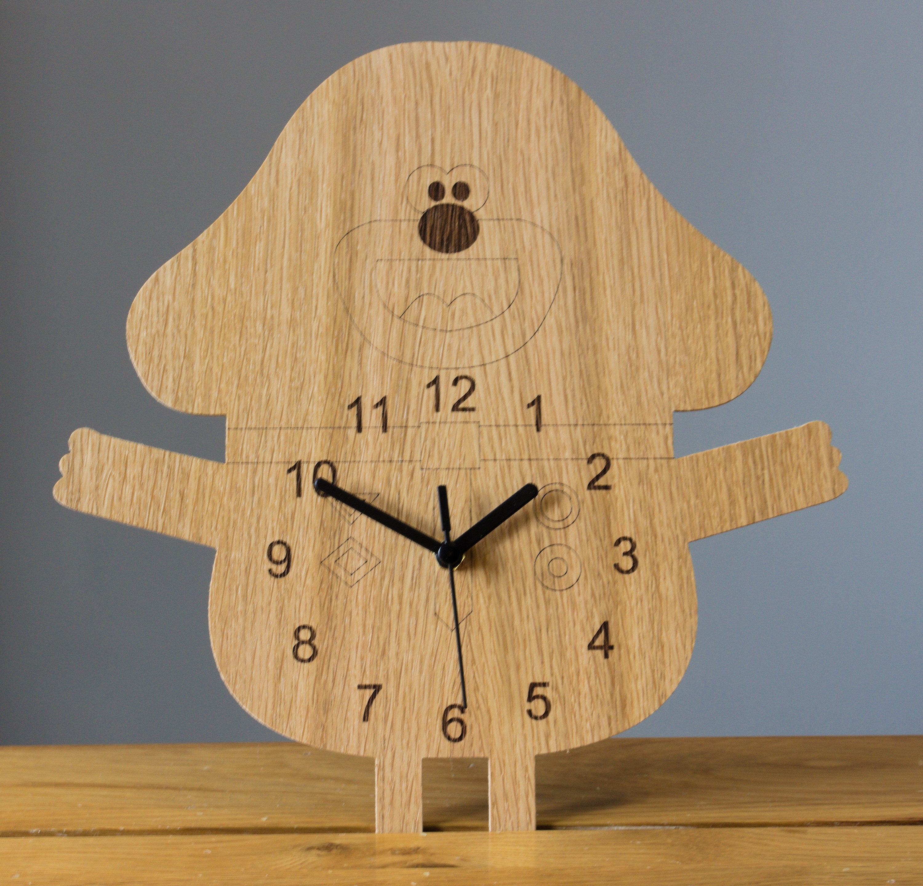 Hey Duggee Shaped Childrens Wall Clock Etsy UK