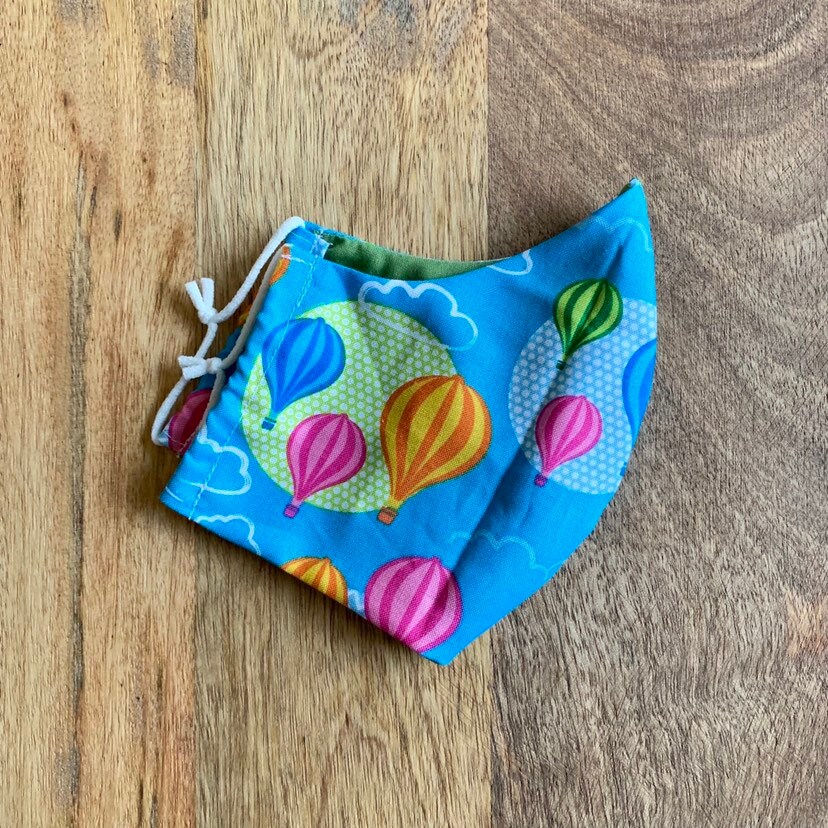 Handmade Face mask in Hot Air Balloons Rainbows And Clouds Etsy