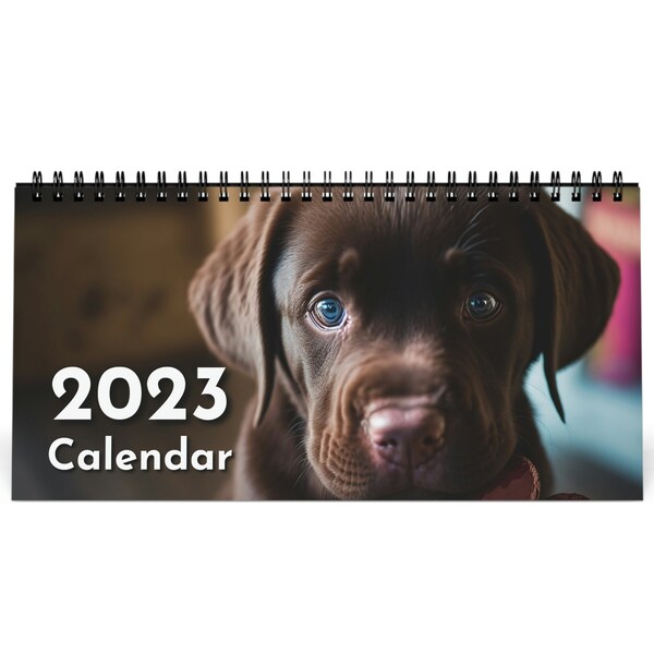 Chocolate Lab Calendar Etsy