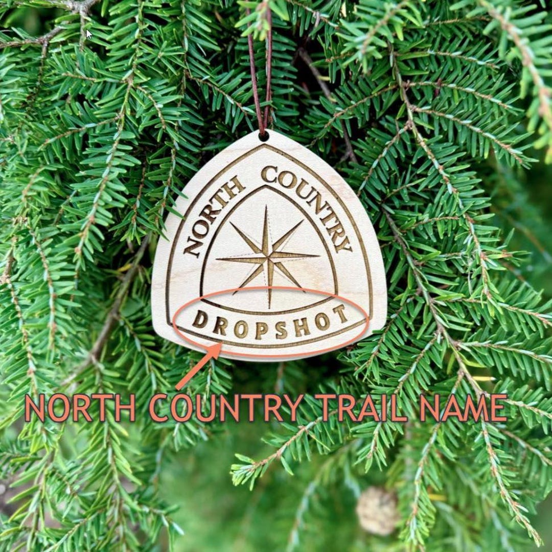 North Country Trail Name Tag, Personalized Wooden Hiker Hangtag, NCT ...