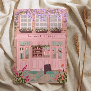 Carte de café Les petites choses, Carte de café, Carte de café, Carte de voeux, Carte de voeux rose, Carte d'anniversaire